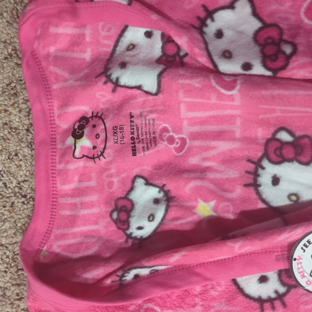 Pink Hello Kitty Pajama Onesie - Picture 2 of 11